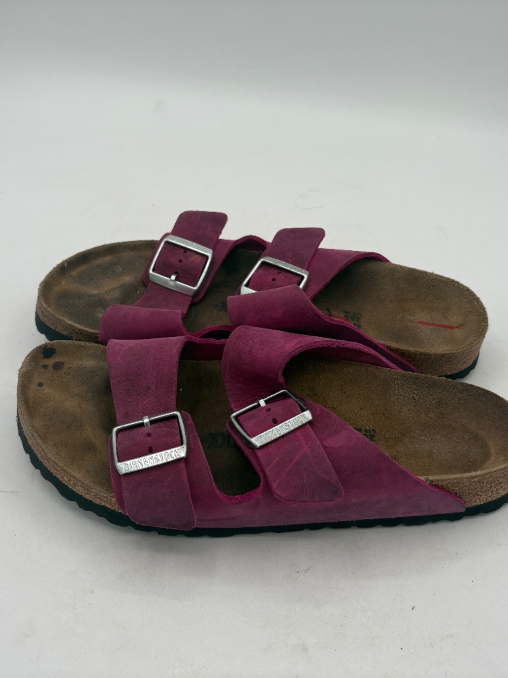 Birkenstock Arizona Festival Fuchsia Oiled Leather Women’s Sandals 41 US 10-10.5 - Picture 14 of 14